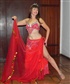 Performing belly dance at a birthday party